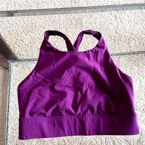 Fabletics plum sport bra worn once size XS